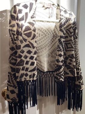 East N West Label Festival Outfit - Black & Cream Cardigan, Top, and Bottoms